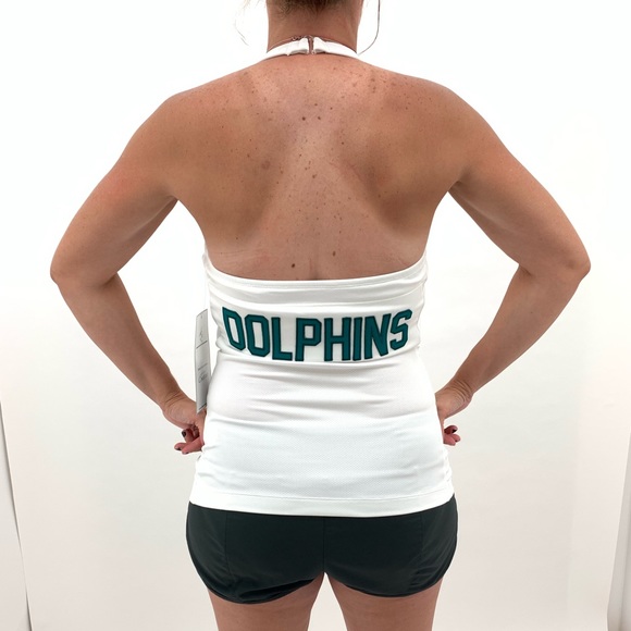Miami Dolphins Women’s Halter Top Jersey NFL NEW - Picture 2 of 5